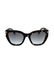 Marc Jacobs Damskie okulary przeciwsłoneczne w kolorze brązowo-granatowym rozmiar: 53. Brązowe okulary przeciwsłoneczne damskie MARC JACOBS. Za 368.96 zł.