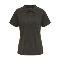 Damska elastyczna koszulka polo Hummel Red. Czarne bluzki sportowe damskie HUMMEL, s, bez wzorów, z tkaniny, bez ramiączek. Za 151.00 zł.