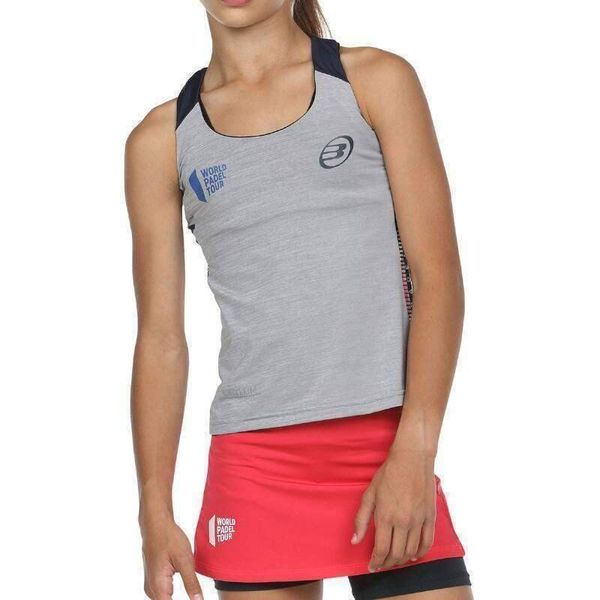 Bullpadel Wpt Ravolta G Tank Top. Szare topy damskie bullpadel, bez wzorów, z nylonu, bez ramiączek. Za 157.25 zł.