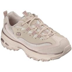Buty sportowe damskie Skechers D'lites-chrome Wave. Szare buty sportowe na co dzień damskie Skechers, bez wzorów, z materiału, na fitness i siłownię. Za 590.00 zł.