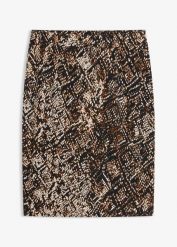 Spódnica z dżerseju. Czarne spódniczki damskie bonprix, bez wzorów, z dżerseju, eleganckie. Za 79.99 zł.