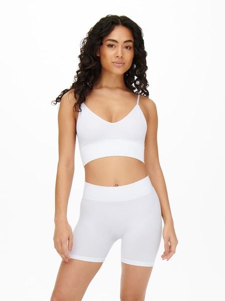 ONLY Szorty w kolorze białym rozmiar: S/M. Białe szorty damskie Only, bez wzorów. Za 32.83 zł.