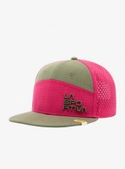 Czapka z daszkiem La Sportiva Traverse Trucker. Czerwone czapki męskie La Sportiva, na lato, bez wzorów, z bawełny. Za 175.99 zł.