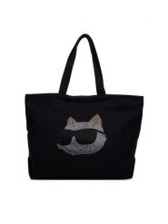 KARL LAGERFELD Torebka B4W50028 Czarny. Czarne torebki klasyczne damskie Karl Lagerfeld, bez wzorów, z materiału, bez dodatków. Za 389.99 zł.