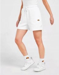 SPODENKI DAMSKIE SZORTY ELLESSE KRÓTKIE KOLOR BIAŁY. Białe spodenki sportowe damskie Ellesse, l, z materiału, do biegania. Za 142.80 zł.
