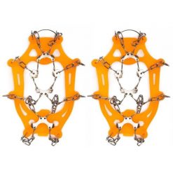 Raczki na buty turystyczne stalowe antypoślizgowe nakładki rozmiar 40-45. Brązowe buty trekkingowe męskie SPRINGOS. Za 24.99 zł.