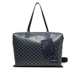 Torebka KARL LAGERFELD. Niebieskie torebki klasyczne damskie Karl Lagerfeld, bez wzorów, bez dodatków. Za 749.99 zł.