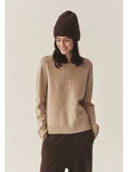 TATUUM Sweter w kolorze beżowym rozmiar: XL. Brązowe swetry klasyczne damskie Tatuum, xl, bez kołnierzyka. Za 118.28 zł.