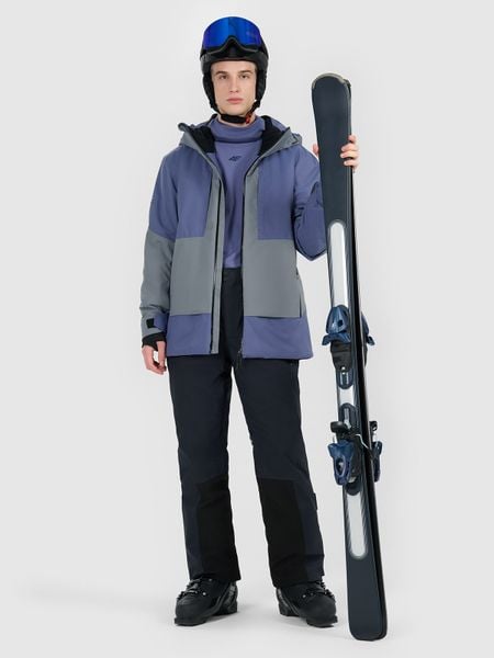 4F Kurtka narciarska membrana Dermizax 20000 męska - granatowa L. Niebieskie kurtki męskie 4f, l, bez wzorów, z materiału, bez kaptura, narciarskie, Dermizax. Za 1,499.99 zł.