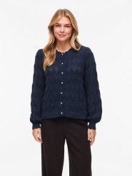 Vila Kardigan "Vilowen" w kolorze granatowym rozmiar: M. Niebieskie kardigany damskie Vila, m, bez wzorów, z bawełny. Za 97.51 zł.