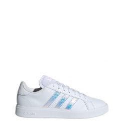 Buty Grand Court Base 2.0. Białe buty sportowe na co dzień damskie Adidas, bez wzorów, z materiału. Za 239.00 zł.