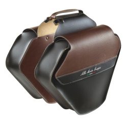 Podwójna torba rowerowa Monte Grappa 17,5L Fashion Skay czarny/ciemny brąz. Brązowe torebki klasyczne damskie SELLE MONTE GRAPPA, bez wzorów, z materiału, bez dodatków. Za 454.50 zł.