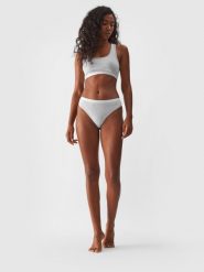 4F Bielizna stringi (2-pack) damskie - szare M. Szara stringi damskie 4f, m, bez wzorów, z bawełny. W wyprzedaży za 39.99 zł.