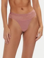 Calvin Klein Underwear Stringi 000QF7980E Różowy. Czerwone stringi damskie Calvin Klein Underwear, l, bez wzorów, z syntetyku. Za 79.99 zł.