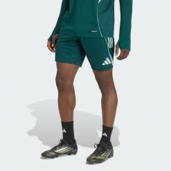 Szorty Arsenal Tiro 25 Competition Training. Niebieskie szorty męskie Adidas, bez wzorów, sportowe. Za 199.00 zł.