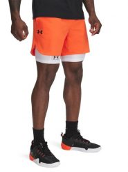 Under Armour Szorty sportowe "Vanish Elite" w kolorze pomarańczowym rozmiar: M. Pomarańczowe szorty męskie Under Armour, m, z materiału. Za 136.13 zł.