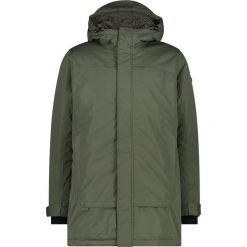 Parka z kapturem CMP. Zielone parki męskie CMP, bez wzorów, z materiału. Za 535.50 zł.