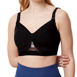Stanik do biegania Gravity Lite z wysoki poziomem podtrzymywania. Białe biustonosze TRIACTION, bez wzorów, z elastanu. Za 282.00 zł.