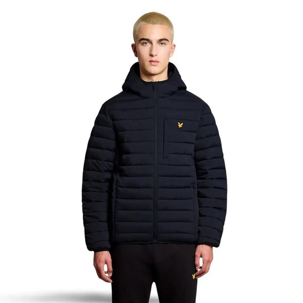 Lekka i elastyczna kurtka puchowa Lyle & Scott. Niebieskie kurtki męskie LYLE AND SCOTT, l, bez wzorów, z puchu. Za 667.40 zł.