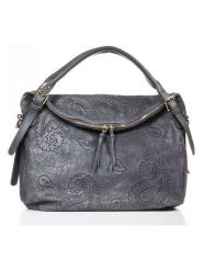 Lucca Baldi Skórzana torebka "Cortona" w kolorze szarym - 40 x 36 x 16 cm rozmiar: onesize. Szare torebki klasyczne damskie Lucca Baldi, bez wzorów, z materiału, bez dodatków. Za 347.99 zł.