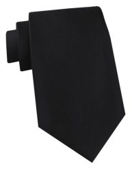 Jedwabny Krawat Męski - His Story - Jednokolorowy, Czarny. Czarne krawaty i muchy męskie His Story, bez wzorów, z jedwabiu, eleganckie. Za 115.00 zł.