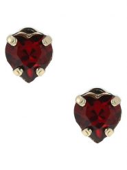 Otazu Pozłacane kolczyki-wkrętki z kryształami rozmiar: onesize. Czerwone kolczyki damskie Otazu, z kryształem, pozłacane. Za 82.83 zł.
