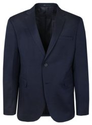 Marynarka Granatowa Elegancka Taliowana, 2 Guziki, Gładka, Dwa Rozcięcia -TO-ON. Niebieskie marynarki męskie TO-ON, bez wzorów, z bawełny. Za 289.00 zł.