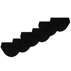 Puma Figi Damskie Invisible Cotton 6-pak Czarne. Czarne figi damskie Puma, bez wzorów, z bawełny. Za 286.22 zł.