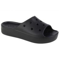 Klapki Crocs Classic Platform Slide W 208180-001 czarne. Czarne klapki damskie bez wzorów, bez obcasa. Za 308.63 zł.