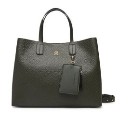 Torebka Tommy Hilfiger. Brązowe torebki klasyczne damskie Tommy Hilfiger, bez wzorów, bez dodatków. Za 749.99 zł.