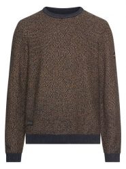 Camel Active Sweter w kolorze granatowo-jasnobrązowym rozmiar: 6XL. Brązowe swetry męskie Camel Active, xl, bez wzorów, z bawełny, bez kołnierzyka. Za 264.95 zł.