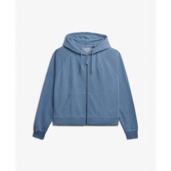 Damska bluza z kapturem zapinana na zamek Superdry Studios. Niebieskie bluzy z kapturem damskie Superdry. Za 348.85 zł.