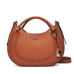 Torebka Guess. Brązowe torebki klasyczne damskie Guess, z aplikacjami, bez dodatków. Za 489.99 zł.
