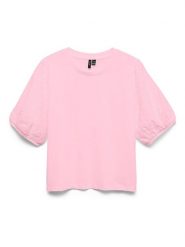 Vero Moda Bluzka w kolorze jasnoróżowym rozmiar: L. Różowe bluzki damskie Vero Moda, l, bez wzorów, z bawełny, bez kołnierzyka, bez ramiączek. Za 65.54 zł.