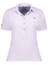 Geographical Norway Koszulka polo "Kars" w kolorze lawendowym rozmiar: XXL. Różowe bluzki damskie Geographical Norway, xxl, bez wzorów, z bawełny, bez kołnierzyka, bez ramiączek. Za 74.63 zł.