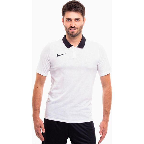 Koszulka sportowa męska Nike Dri-FIT Park 20 Polo. Białe koszulki polo męskie Nike, m, bez wzorów, bez ramiączek. Za 165.62 zł.