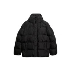 Kurtka puchowa Superdry. Czarne kurtki męskie Superdry., na zimę, m, bez wzorów, z puchu, eleganckie, bez kaptura. Za 651.20 zł.