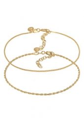 Elli PREMIUM Damski naszyjnik sznurkowy Venetian Basic Filigree regulowany wykonany ze srebra próby 925 Sterling Silver Bransoletki 1 ct. Szare bransoletki damskie Elli PREMIUM, na imprezę, srebrne. Za 248.99 zł.