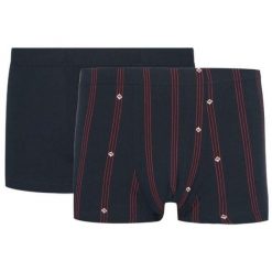 Fila Bokserki 2-pack Navy/Bordeaux XL. Brązowe bokserki męskie Fila, bez wzorów. Za 46.99 zł.