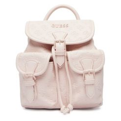 Plecak Guess. Czerwone plecaki damskie Guess, z aplikacjami. Za 429.99 zł.