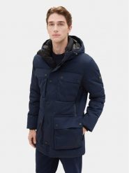 Tom Tailor Kurtka puchowa 1037359 Granatowy Regular Fit. Niebieskie kurtki męskie Tom Tailor, m, bez wzorów, z puchu, bez kaptura. Za 719.99 zł.