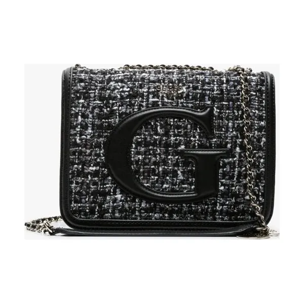 Guess Torebka Chrissy Cnvrtble Xbody Flap , czarny, rozmiar ONE SIZE. Czarne torebki klasyczne damskie Guess, z aplikacjami, z dzianiny, bez dodatków. Za 599.99 zł.