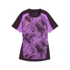 Damska koszulka piłkarska individualBLAZE PUMA Midnight Plum Purple. Fioletowe bluzki damskie Puma, m, bez wzorów, eleganckie, bez kołnierzyka, bez ramiączek. W wyprzedaży za 104.00 zł.