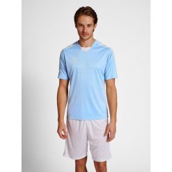 Koszulka piłkarska z krótkim rękawem męska Hummel Core XK Poly Jersey S/S. Niebieskie t-shirty sportowe męskie HUMMEL, m, z jersey, bez ramiączek, do piłki nożnej. Za 128.00 zł.
