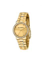 KARL LAGERFELD Zegarek R0553100503 Złoty. Żółte, analogowe zegarki damskie Karl Lagerfeld, złote. Za 759.99 zł.
