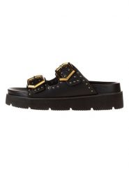Pepe Jeans FOOTWEAR Klapki w kolorze czarnym rozmiar: 36. Czarne klapki damskie Pepe Jeans FOOTWEAR, bez wzorów, z jeansu, bez obcasa. Za 96.60 zł.