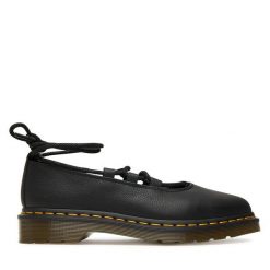 Półbuty Dr. Martens. Czarne półbuty damskie Dr. Martens, bez wzorów, bez obcasa, na płaskiej podeszwie. Za 559.99 zł.