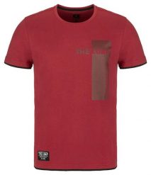 T-shirt męski Loap Borneo czerwony. Czerwone t-shirty męskie ÀLG, m, bez wzorów, z bawełny, bez kołnierzyka. Za 135.99 zł.