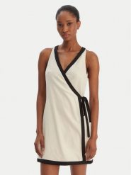 Seafolly Sukienka letnia Beach Bound 55589-DR Beżowy Slim Fit. Brązowe sukienki damskie Seafolly, na lato, xl, bez wzorów, z wiskozy, bez kołnierzyka, bez ramiączek. Za 579.99 zł.