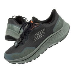 Buty sportowe męskie Skechers Go Run. Szare buty sportowe na co dzień męskie Skechers, z materiału, bez zapięcia. Za 369.00 zł.
